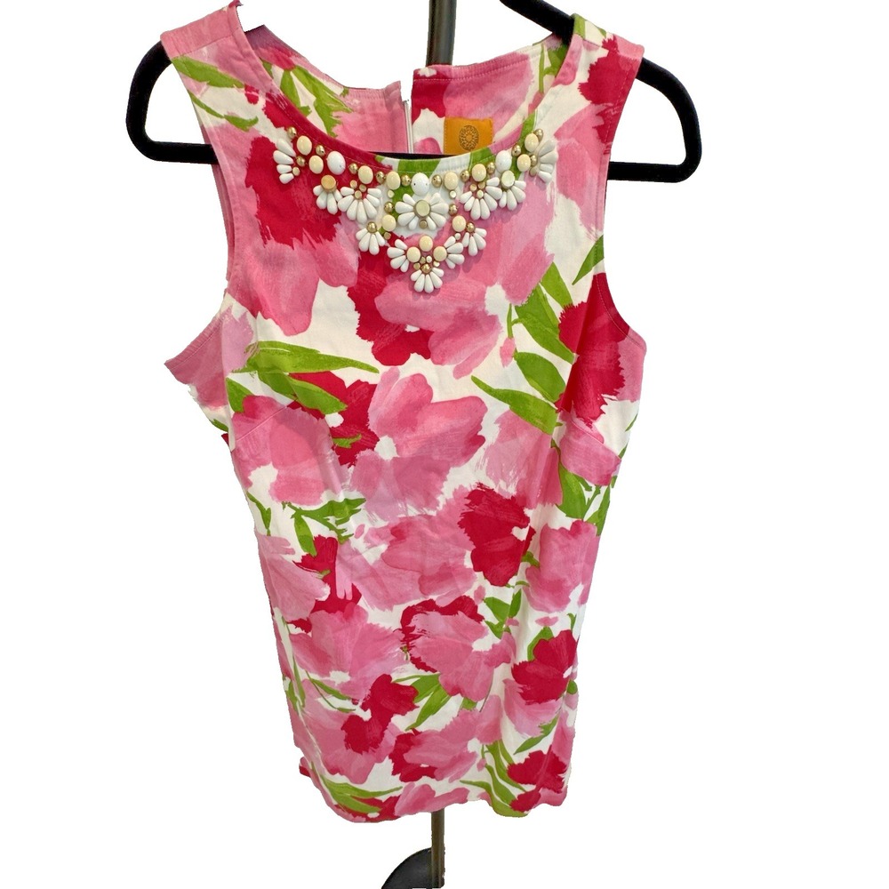 Ruby Rd Multicolored Floral Sleeveless At Knee Dress Womens Size 10